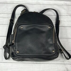 MMS Vegan Leather Backpack With Studs
